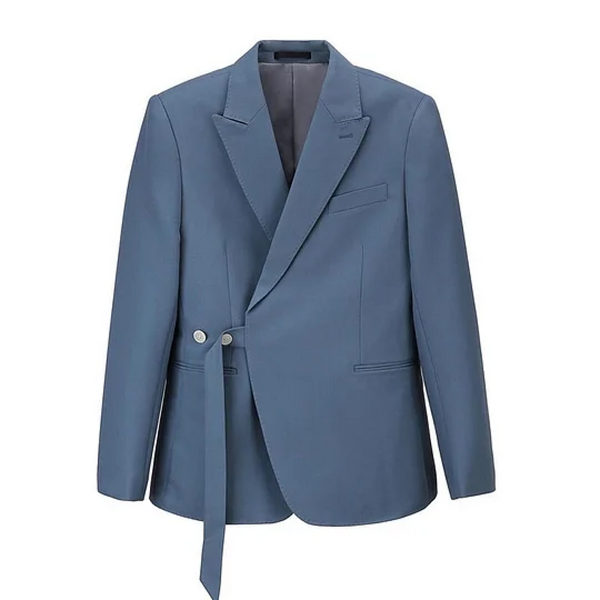Fashion 2 Piece Men’s Suit Slim Fit Peak Lapel Tuxedo For Wedding (Blazer + Pants) Pieces Suit