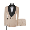 2 Pieces Suit - Fashion 2 Pieces Mens Suit Flat Shawl Lapel Tuxedos For Wedding