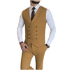 2 Pieces Suit - Fashion 2 Pieces Double Breasted Mens Suit For Wedding (Vest + Pants)