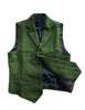 Suit Vest - Vintage Classic Slim Tweed Herringbone Notched Lapel Waistcoat