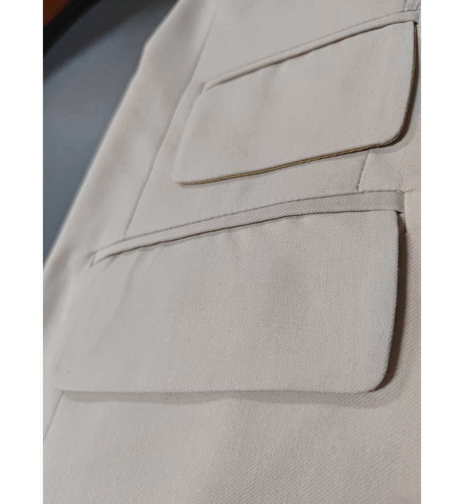 Fashion Men’s Suit 3 Piece Peak Lapel Flat Tuxedo Wedding (Blazer + Vest Pants) Pieces Suit
