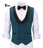 Suit Vest - Fashion Men's Suit Vest Regular Fit Shawl Lapel Waistcoat Groomsmen