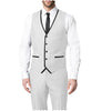 2 Pieces Suit - Fashion 2 Pieces Mens Suit Flat V Neck Suit For Wedding (Vest + Pants)