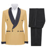 2 Pieces Suit - Fashion Mens Suit Double Breasts Shawl Lapel 2 Pieces (Blazer+Pants)