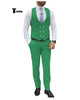 Double Breasted Formal 2 Pieces Mens Suit For Wedding(Vest + Pants) Xs / Green Suit